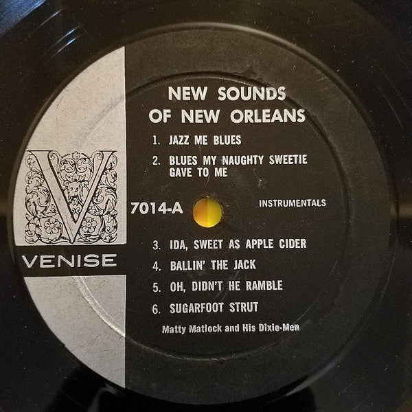 Matty Matlock And His Dixie-Men / Morty Corb And His Dixie All-Stars : New Sounds Of New Orleans (LP)