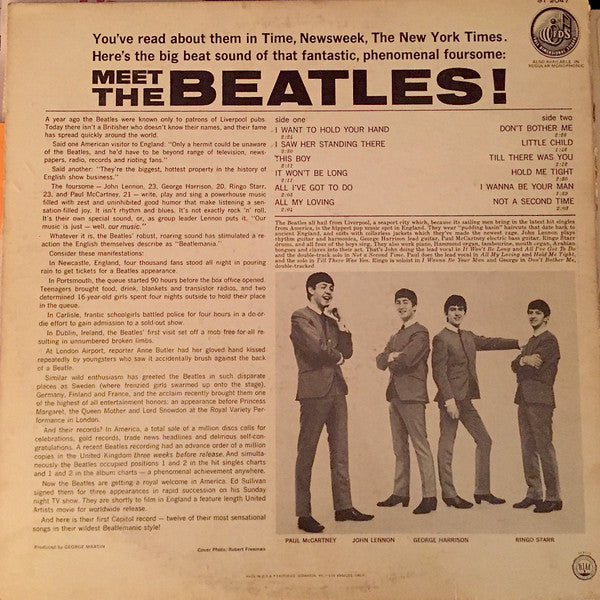 The Beatles : Meet The Beatles! (LP, Album, RE, Jac)