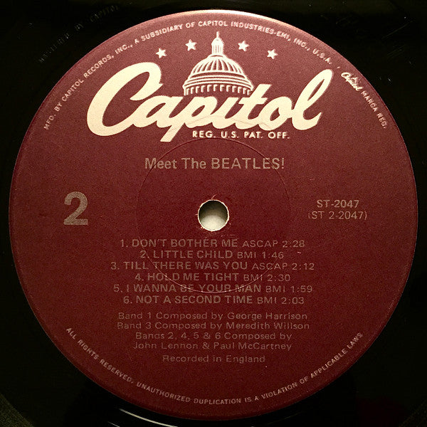 The Beatles : Meet The Beatles! (LP, Album, RE, Jac)