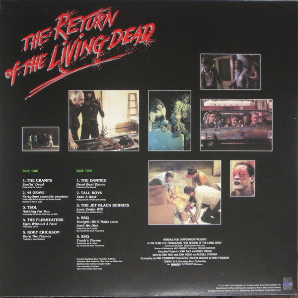 Various : The Return Of The Living Dead (Original Soundtrack) (LP, Album, Ltd, RE, Bla)