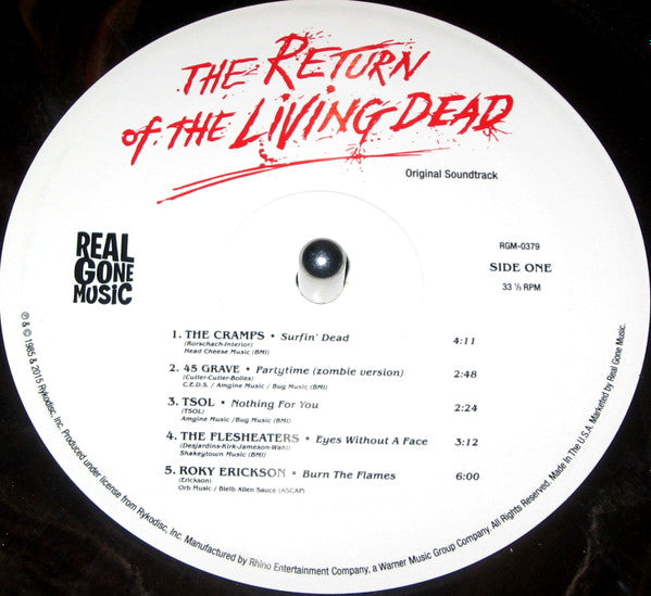 Various : The Return Of The Living Dead (Original Soundtrack) (LP, Album, Ltd, RE, Bla)
