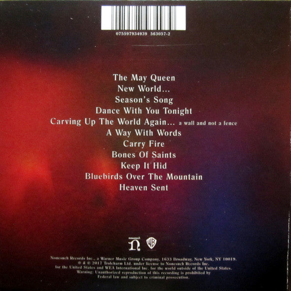 Robert Plant And The Sensational Space Shifters : Carry Fire (CD, Album)
