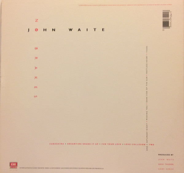 John Waite : No Brakes (LP, Album, Win)