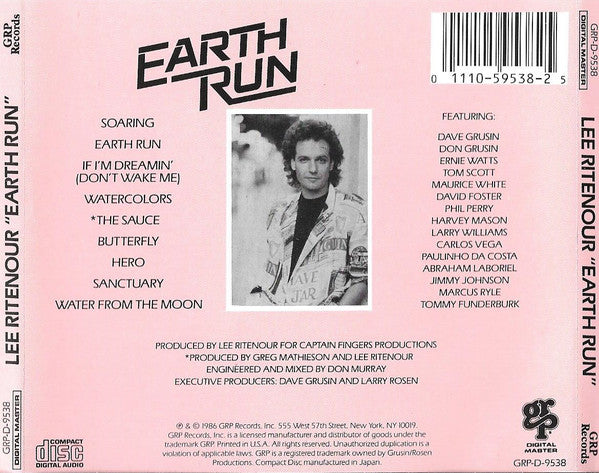 Lee Ritenour : Earth Run (CD, Album)