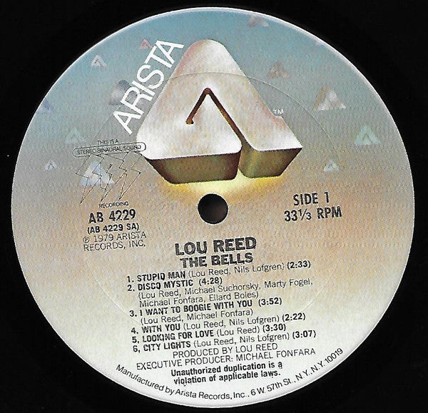 Lou Reed : The Bells (LP, Album, Ter)