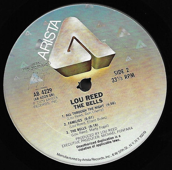 Lou Reed : The Bells (LP, Album, Ter)