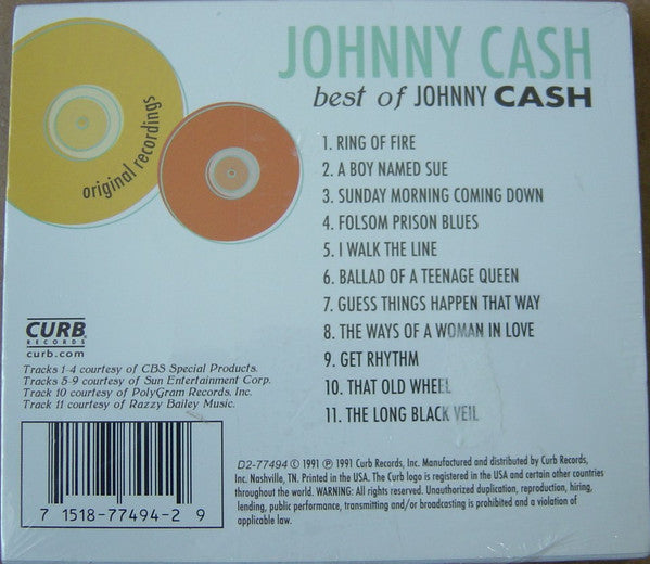 Johnny Cash : Best Of Johnny Cash (CD, Comp, RE, O-C)