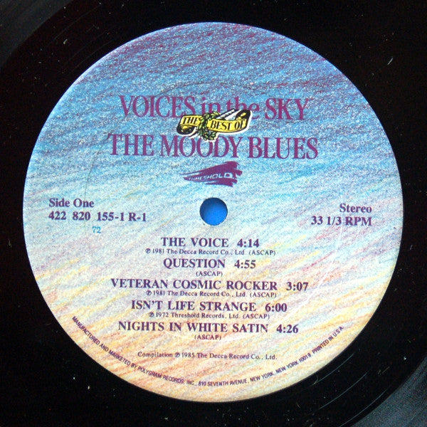 The Moody Blues : Voices In The Sky: The Best Of The Moody Blues (LP, Comp, Club, Car)
