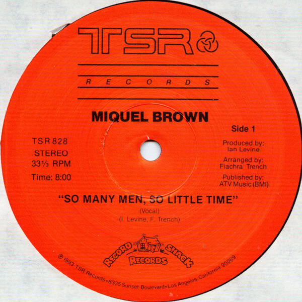 Miquel Brown : So Many Men - So Little Time (12", Single)