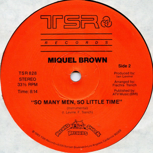 Miquel Brown : So Many Men - So Little Time (12", Single)