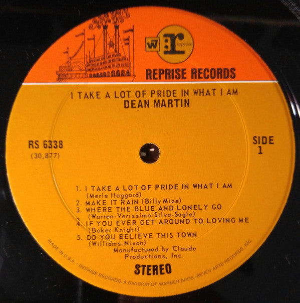 Dean Martin : I Take A Lot Of Pride In What I Am (LP, Album)
