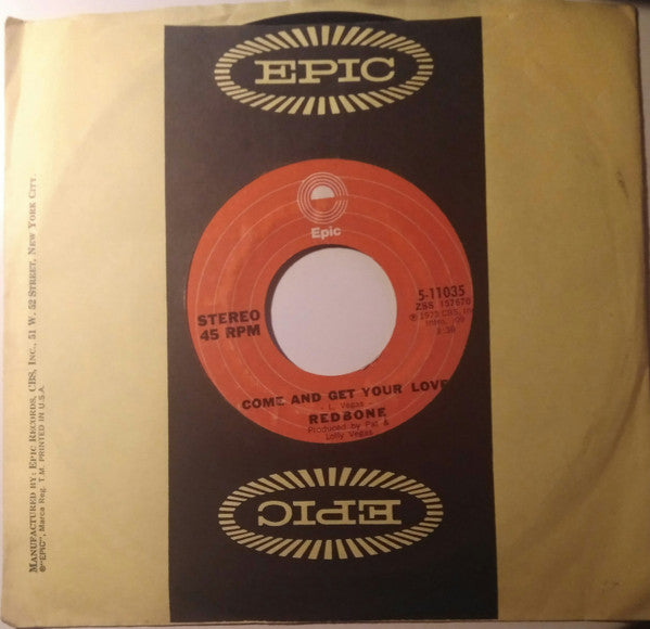 Redbone : Come And Get Your Love (7", Single)