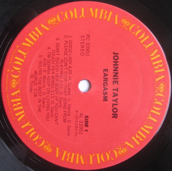 Johnnie Taylor : Eargasm (LP, Album, Ter)