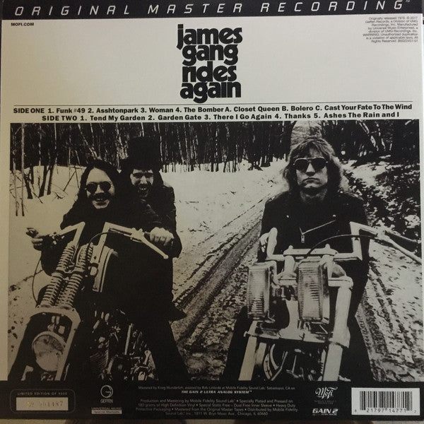 James Gang : James Gang Rides Again (LP, Album, Ltd, Num, RE, RM, Gat)