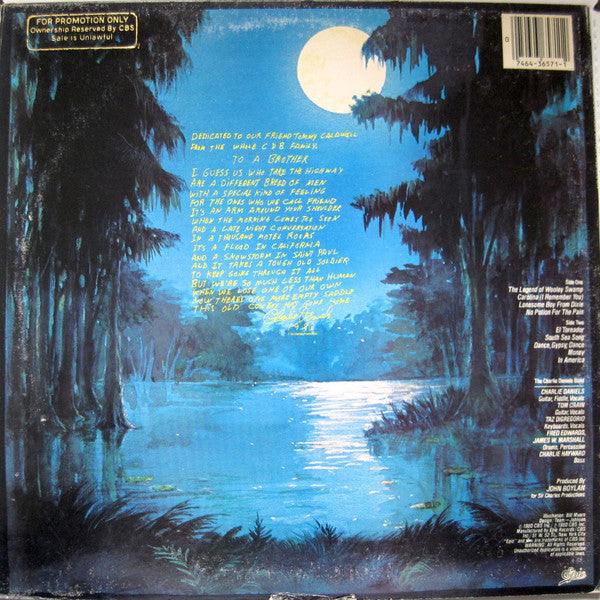 The Charlie Daniels Band : Full Moon (LP, Album, Promo)