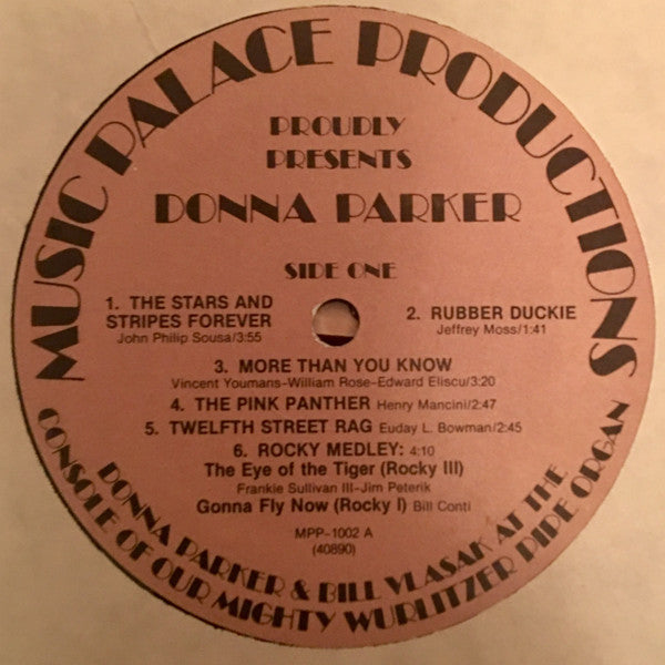 Donna Parker (3) And Bill Vlasak : An Evening At The Paramount (LP)
