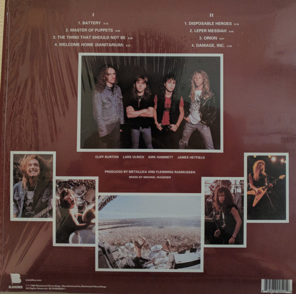 Metallica : Master Of Puppets (LP, Album, RE, RM, 180)