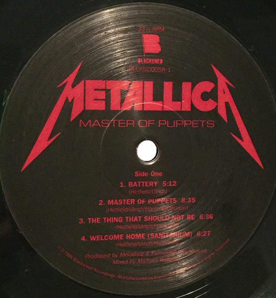 Metallica : Master Of Puppets (LP, Album, RE, RM, 180)