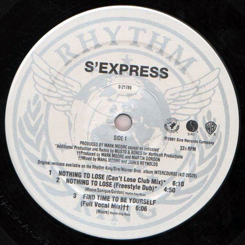 S'Express : Nothing To Lose (12", Maxi)