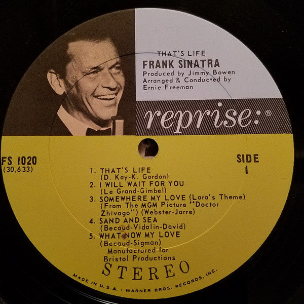 Frank Sinatra : That's Life (LP, Album, Club)
