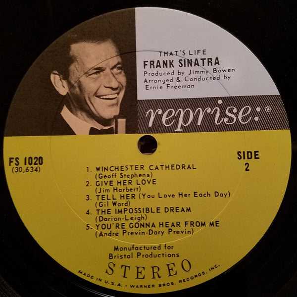 Frank Sinatra : That's Life (LP, Album, Club)