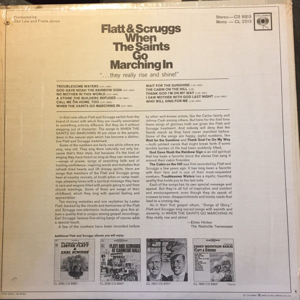 Flatt & Scruggs : When The Saints Go Marching In (LP, Album, Mono)