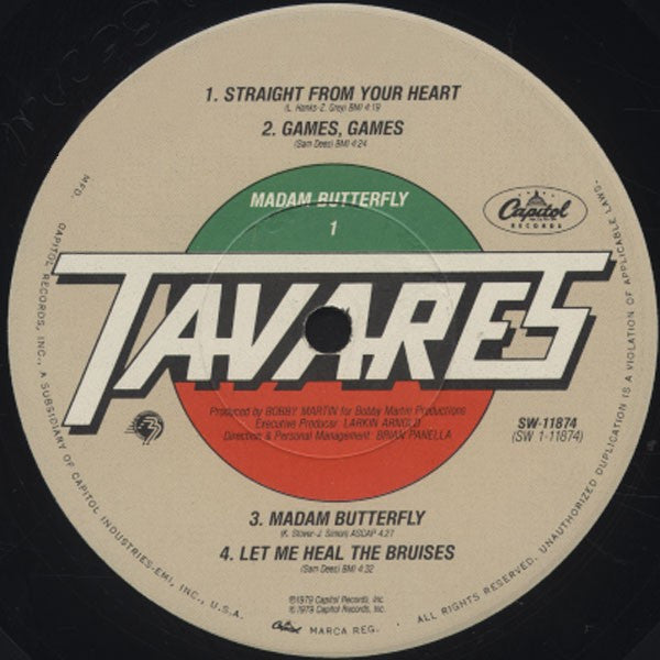 Tavares : Madam Butterfly (LP, Album)