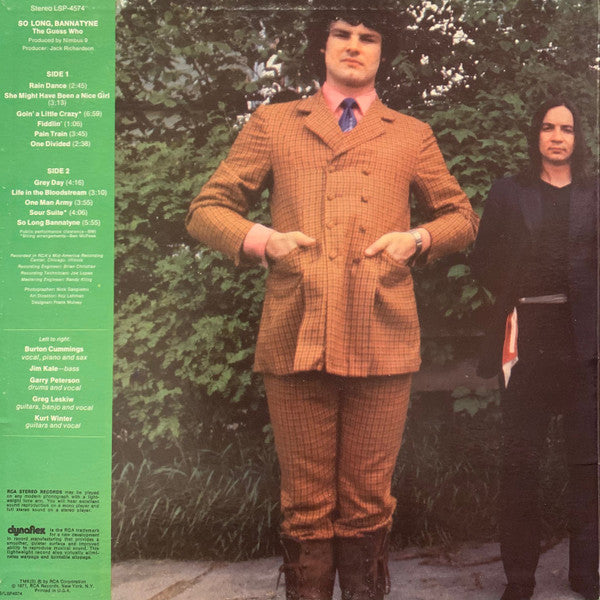 The Guess Who : So Long, Bannatyne (LP, Album, Ind)