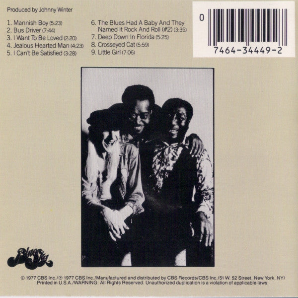 Muddy Waters : Hard Again (CD, Album, RE)