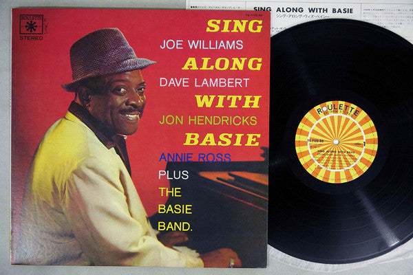 Joe Williams, Dave Lambert (3), Jon Hendricks, Annie Ross Plus The Basie Band* : Sing Along With Basie (LP, Album, RE)