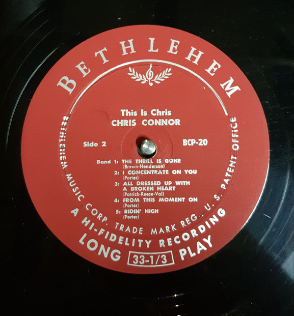Chris Connor : This Is Chris (LP, Album, Mono, Abb)