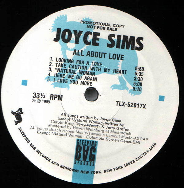 Joyce Sims : All About Love (LP, Promo)