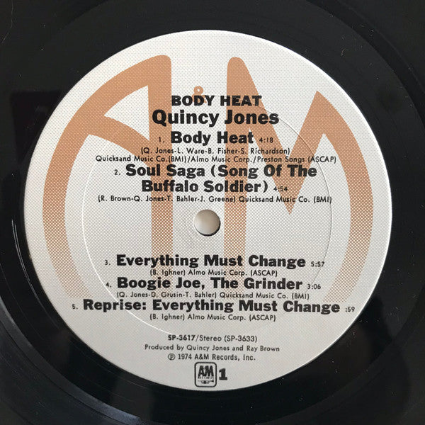 Quincy Jones : Body Heat (LP, Album, Pit)
