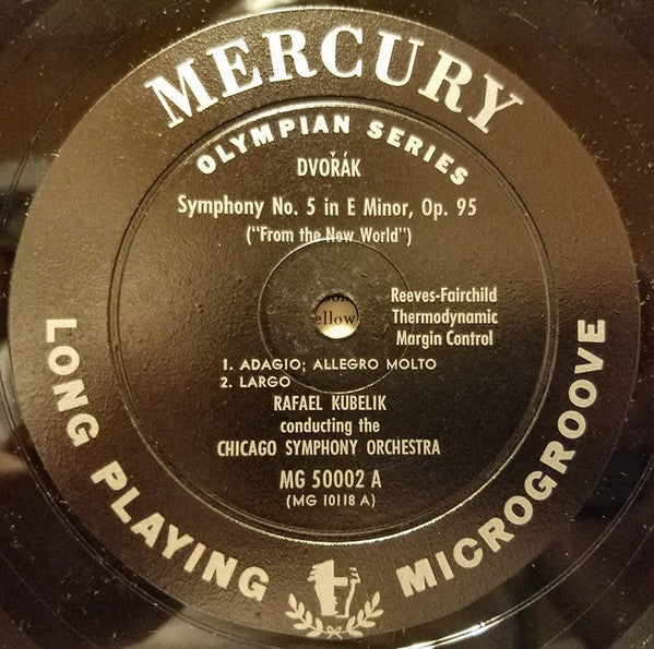 Dvorak*, Rafael Kubelik Conducting The Chicago Symphony Orchestra : Symphony No. 5 In E Minor, Op. 95 ("From The New World") (LP)