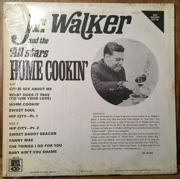 Jr. Walker And The All Stars* : Home Cookin' (LP, Album, Roc)
