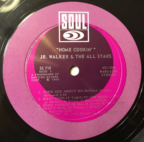 Jr. Walker And The All Stars* : Home Cookin' (LP, Album, Roc)