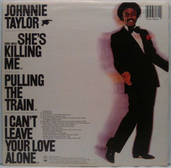 Johnnie Taylor : She's Killing Me (LP, Album, Promo)