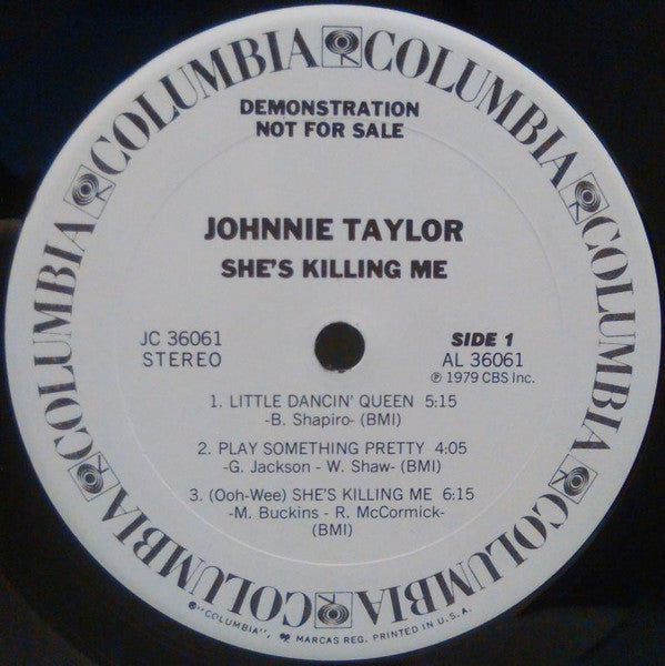 Johnnie Taylor : She's Killing Me (LP, Album, Promo)
