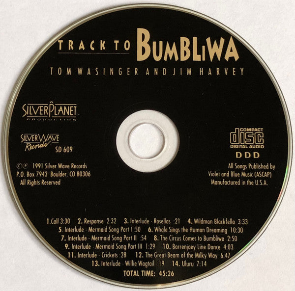 Tom Wasinger, Jim Harvey (5) : Track to Bumbliwa (CD, Album)