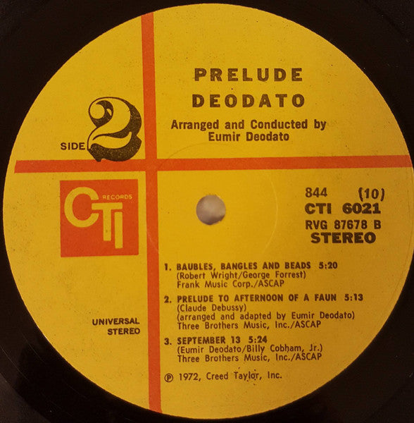 Deodato* : Prelude (LP, Album)