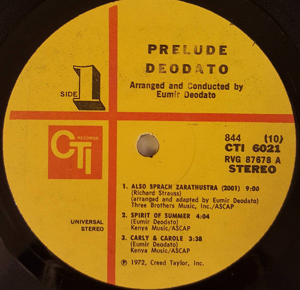 Deodato* : Prelude (LP, Album)