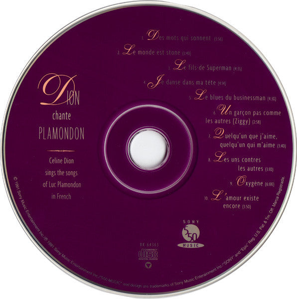 Celine Dion* : Dion Chante Plamondon (CD, Album)
