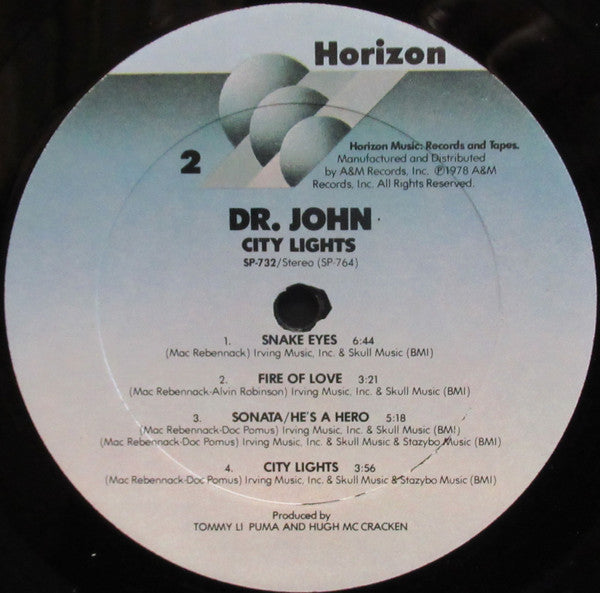 Dr. John : City Lights (LP, Album, Ter)