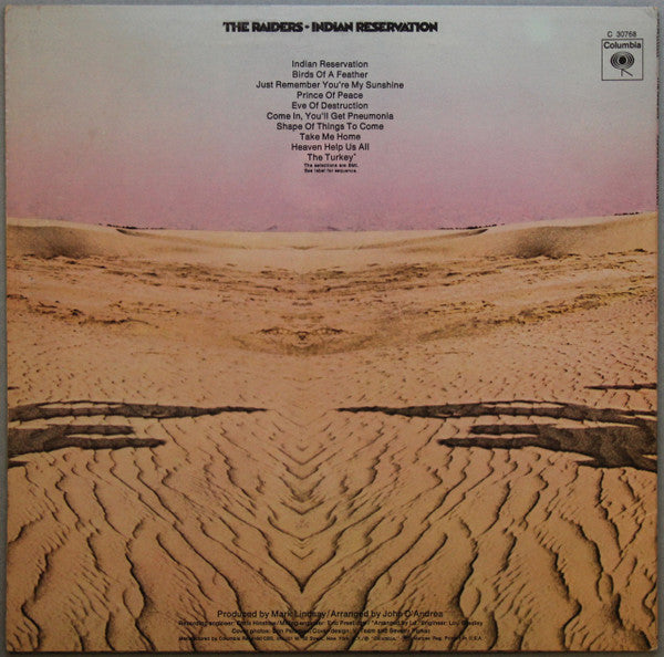 The Raiders* : Indian Reservation (LP, Album, Ter)