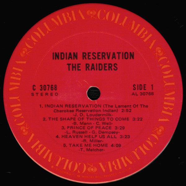 The Raiders* : Indian Reservation (LP, Album, Ter)