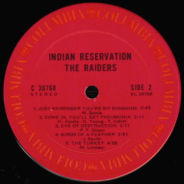 The Raiders* : Indian Reservation (LP, Album, Ter)