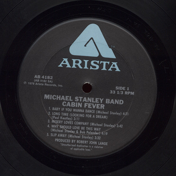 Michael Stanley Band : Cabin Fever (LP, Album, Ter)
