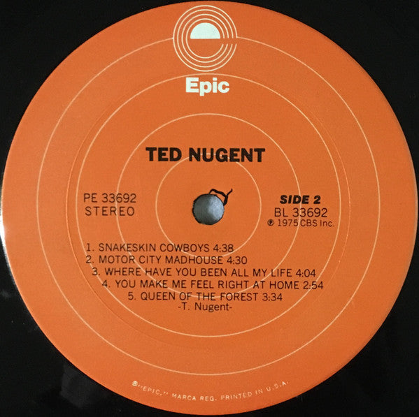 Ted Nugent : Ted Nugent (LP, Album, Ter)