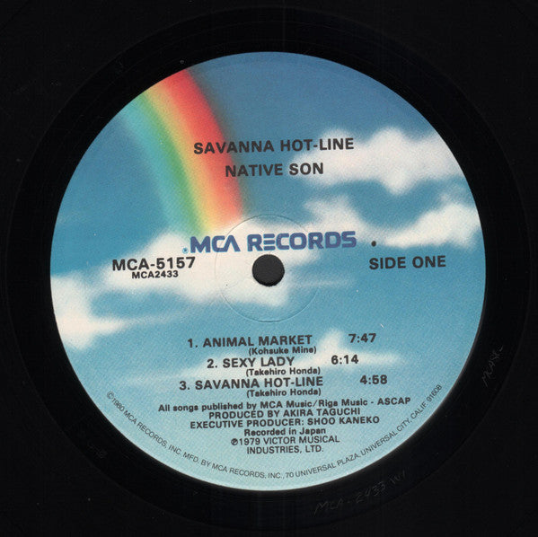 Native Son : Savanna Hot-Line (LP, Album, RE, Glo)