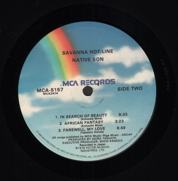 Native Son : Savanna Hot-Line (LP, Album, RE, Glo)
